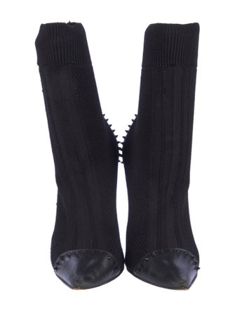 Christian Louboutin Spike Accents Studded Accents Sock Boots