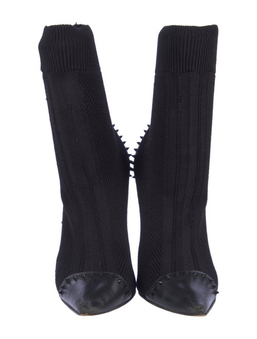Christian Louboutin Spike Accents Studded Accents Sock Boots