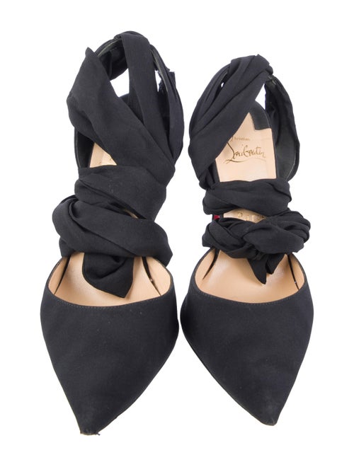 Christian Louboutin Satin D'Orsay Pumps