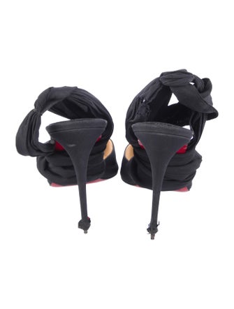 Christian Louboutin Satin D'Orsay Pumps