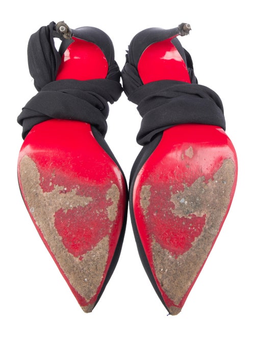 Christian Louboutin Satin D'Orsay Pumps