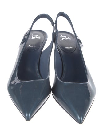 Christian Louboutin Patent Leather Slingback Pumps