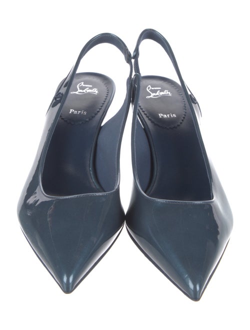 Christian Louboutin Patent Leather Slingback Pumps