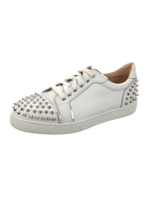 Christian Louboutin Spike Accents Leather Sneakers