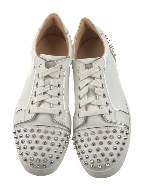 Christian Louboutin Spike Accents Leather Sneakers