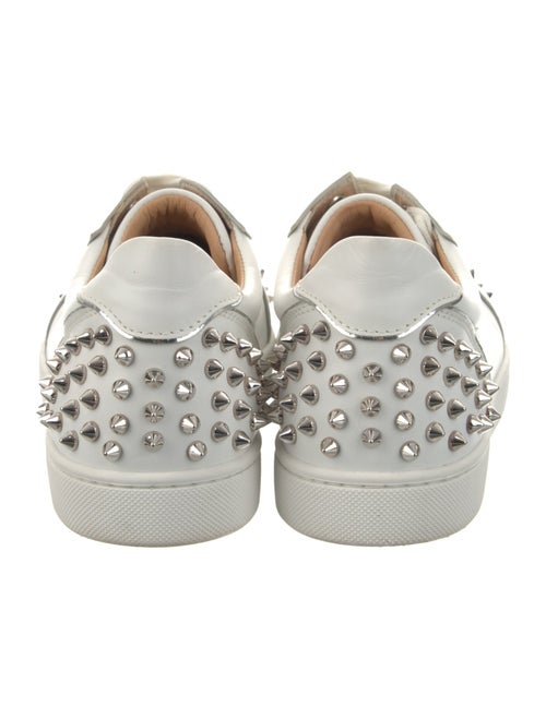 Christian Louboutin Spike Accents Leather Sneakers