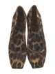 Christian Louboutin Satin Animal Print Ballet Flats