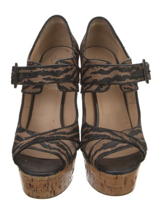 Christian Louboutin Animal Print Sandals