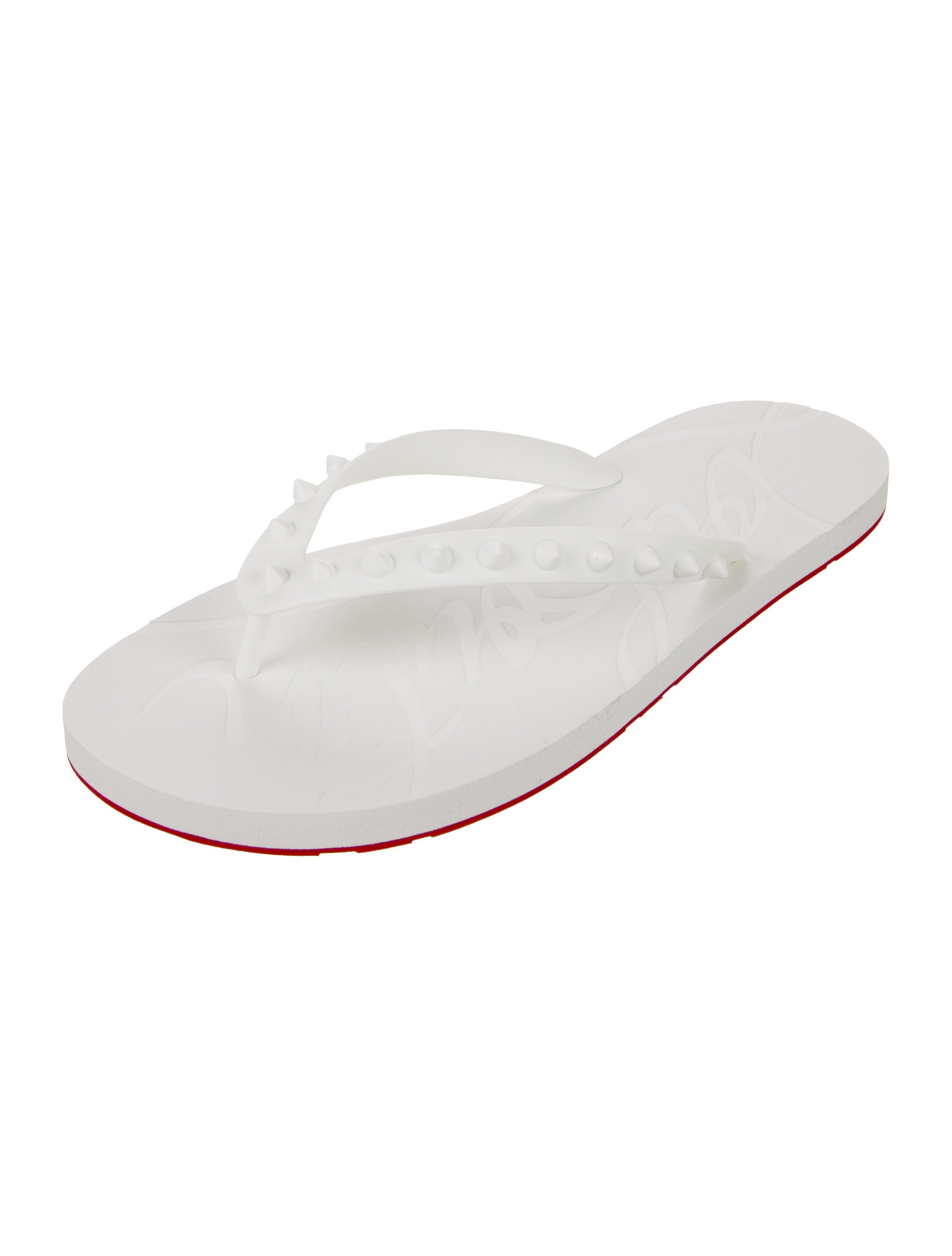 Christian Louboutin Loubi Flip Spike Accents Flip Flops
