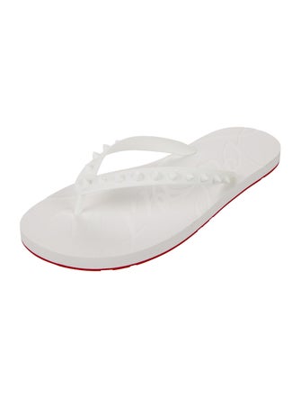 Christian Louboutin Loubi Flip Spike Accents Flip Flops