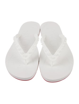 Christian Louboutin Loubi Flip Spike Accents Flip Flops