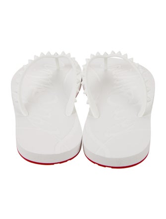 Christian Louboutin Loubi Flip Spike Accents Flip Flops