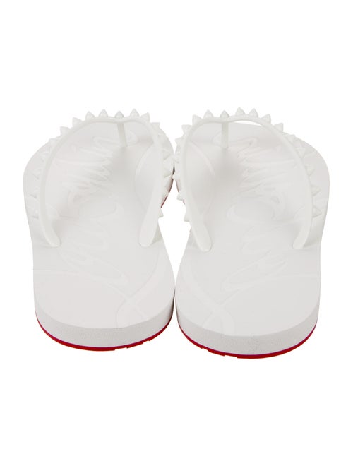Christian Louboutin Loubi Flip Spike Accents Flip Flops