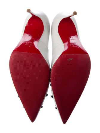 Christian Louboutin Leather Studded Accents Pumps