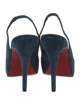 Christian Louboutin Suede Slingback Sandals