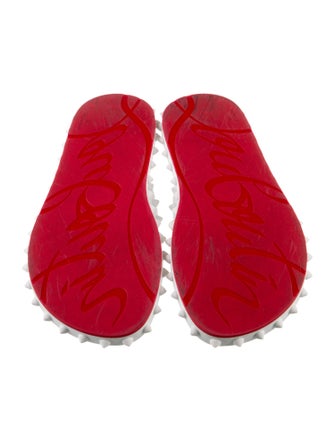 Christian Louboutin Spike Accents Rubber Flip Flops
