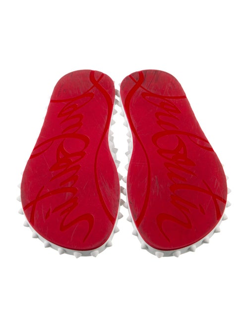 Christian Louboutin Spike Accents Rubber Flip Flops