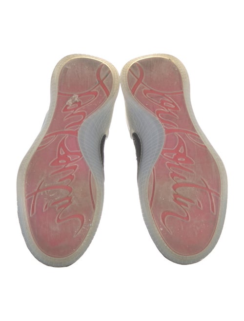 Christian Louboutin Spike Accents Suede Sneakers