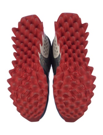 Christian Louboutin Spike Accents Leather Sneakers