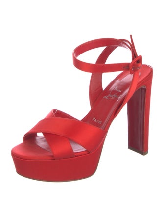 Christian Louboutin Satin Sandals