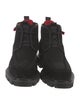 Christian Louboutin Spike Accents Suede Lace-Up Boots