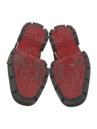 Christian Louboutin Spike Accents Suede Lace-Up Boots