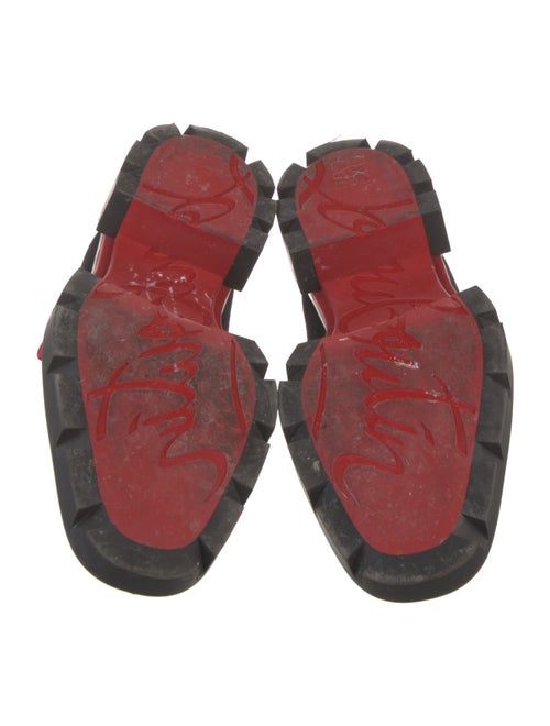 Christian Louboutin Spike Accents Suede Lace-Up Boots