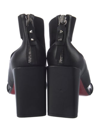 Christian Louboutin Spike Accents Leather Pumps