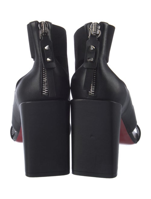 Christian Louboutin Spike Accents Leather Pumps