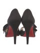 Christian Louboutin Satin Bow Accents D'Orsay Pumps