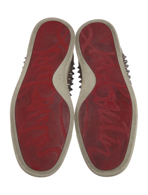 Christian Louboutin Spike Accents Suede Sneakers