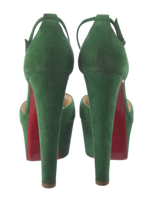 Christian Louboutin Suede T-Strap Pumps
