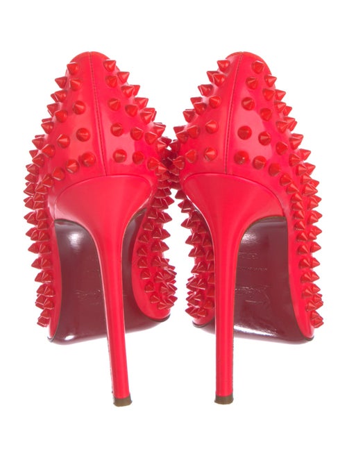 Christian Louboutin Spike Accents Patent Leather Pumps