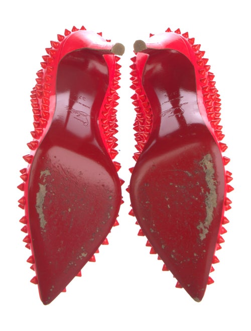 Christian Louboutin Spike Accents Patent Leather Pumps