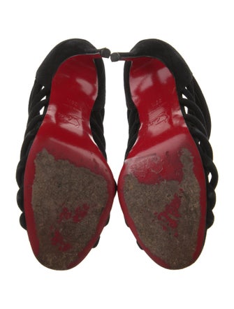 Christian Louboutin Suede Gladiator Sandals