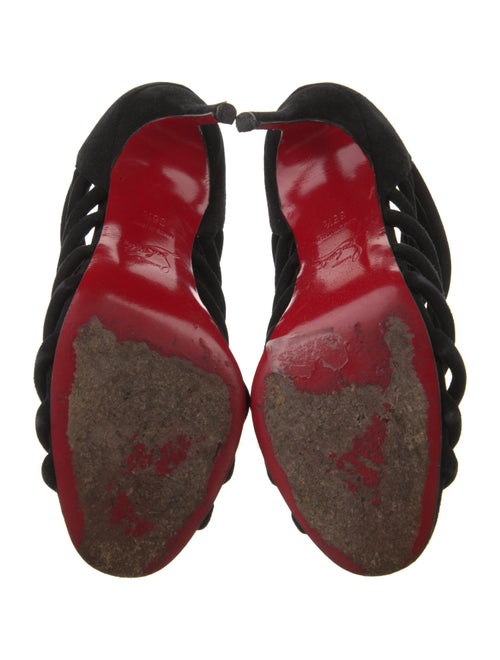 Christian Louboutin Suede Gladiator Sandals
