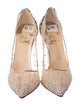 Christian Louboutin Mesh Crystal Embellishments Pumps