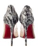 Christian Louboutin Mesh Crystal Embellishments Pumps