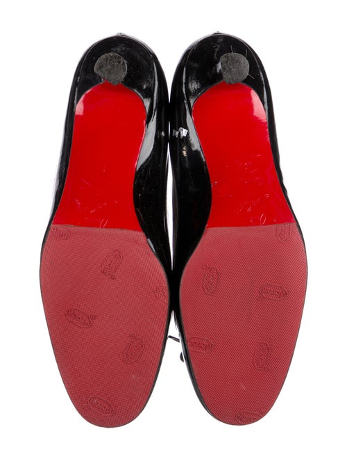 Christian Louboutin Patent Leather Bow Accents Pumps