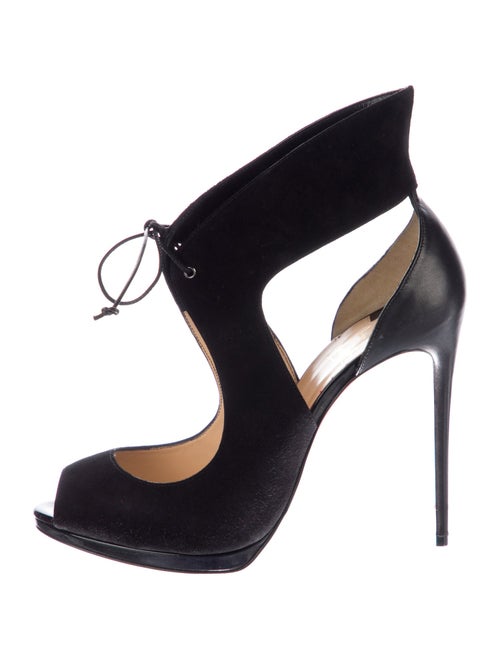 Christian Louboutin Suede D'Orsay Pumps