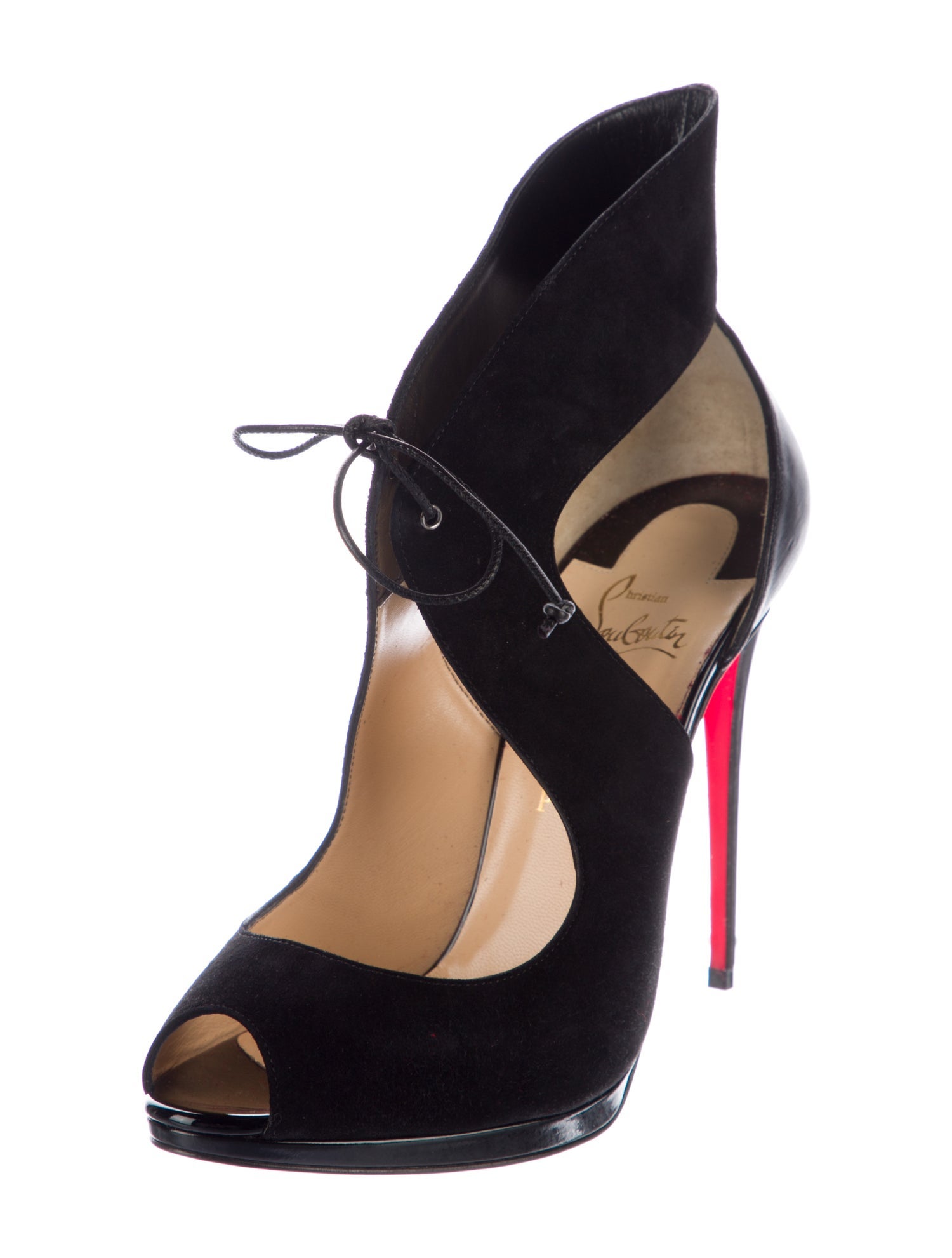 Christian Louboutin Suede D'Orsay Pumps