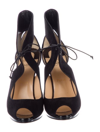 Christian Louboutin Suede D'Orsay Pumps