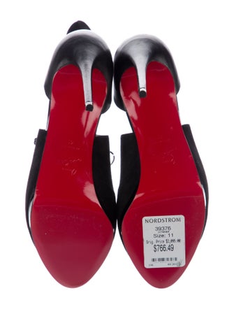 Christian Louboutin Suede D'Orsay Pumps