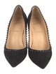 Christian Louboutin Suede Studded Accents Pumps