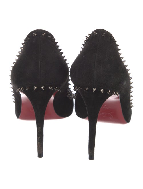 Christian Louboutin Suede Studded Accents Pumps