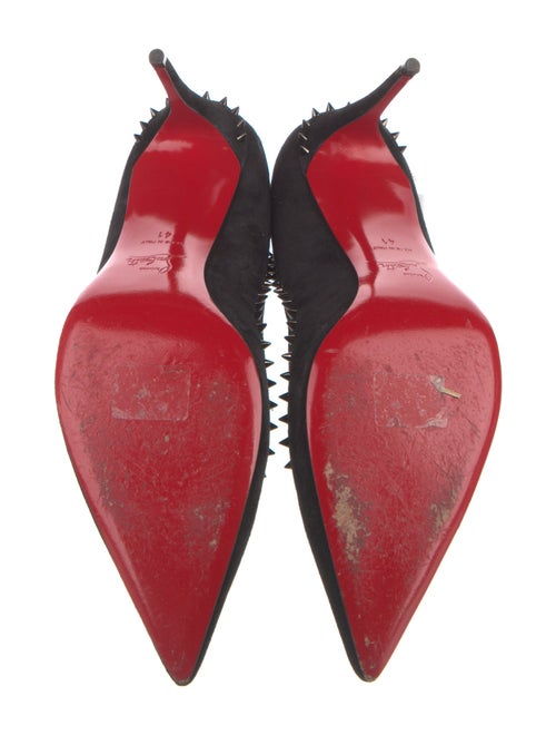 Christian Louboutin Suede Studded Accents Pumps