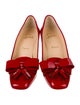 Christian Louboutin Patent Leather Bow Accents Pumps