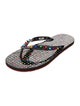 Christian Louboutin Rubber Studded Accents Flip Flops
