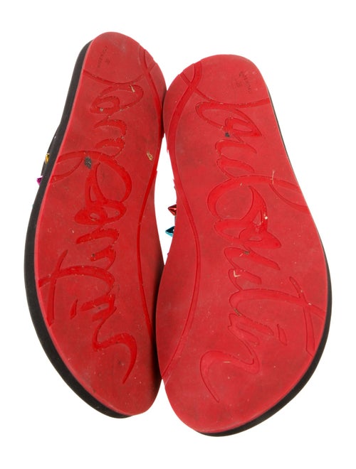 Christian Louboutin Rubber Studded Accents Flip Flops