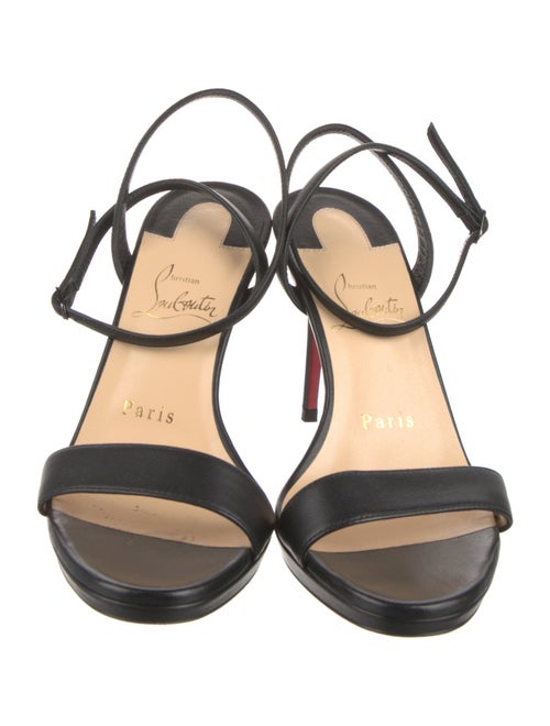 Christian Louboutin Leather Slingback Sandals